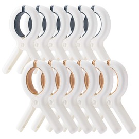 TAIHOBO Pack of 12 Towel Clips for Beach Loungers, Strong Windproof Clips on Beach, Plastic Clothes Pegs, Large, Holiday Must Haves Towel Clips, Clip for Pool Beach Daily Laundry