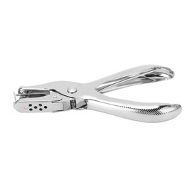 1 Hole Punch, Single Hole Punch, 1 Hole High Performance Hole Punch for Crafts, Labels, Paper, ID Cards, PVC Cardboard, 8 Sheets Capacity, 6 mm Diameter, Colored