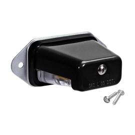 PerfecTech Universal LED License Plate Light, Waterproof 12V/24V DC License Tag Light License Plate Lamp Tail Light for Car Trailer Truck Pickup UTV ATV RV Boat 12V DOT Compliant (Black case)