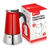 Suiitat Moka Pot, 6 Cups (10.6 oz) Stovetop Espresso Maker,