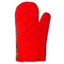 Artisan Owl New Orleans Jazz Music Multicolor Swirl Design Oven Mitt