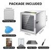 Cercker Food-Dehydrator Machine 8 Stainless Steel Trays, 500W Jerky Dehydrator