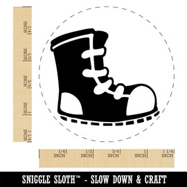 Sneaker Shoe High Top Laces Rubber Stamp for Stamping Crafting Planners - 1-1/4 Inch Large