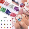 2 Box 12 Colors Clear Colorful Blue Nail Stone Rhinestone