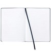 C.R. Gibson Large Navy Blue Leather Journal Notebook, 7.5'' W