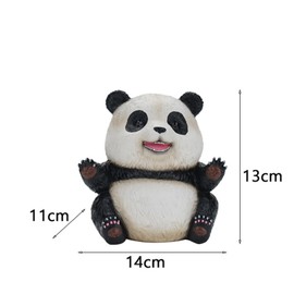 Srcverjoy Panda Statue Decor, 5.5 in Bear Figures Table Decor for Living Room Animal Modern Home Decor Aesthetic, for Panda Lovers