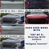 Advanced Trims TAILGATE Plastic Letters Inserts 2019-2025 Silverado ORANGE NOT