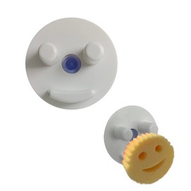 Smiling Sponge Holder with Suction Cup ，Sponge Organizer for Kitchen Sink Self Draining，Safe for Holding Sponges Daddy