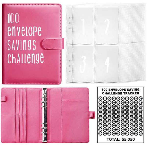 100 Envelopes Money Saving Challenge, Money Saving Planner Cash Envelope