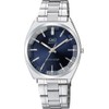 Citizen Q&Q QB78 Men's Wristwatch, Analog, Waterproof, Metal Band, navy
