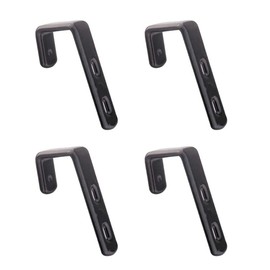 Mewuthede - 4 soportes de escalera para literas de hierro, ganchos de escalera en ángulo de acero inoxidable recubiertos de PVC, ganchos...