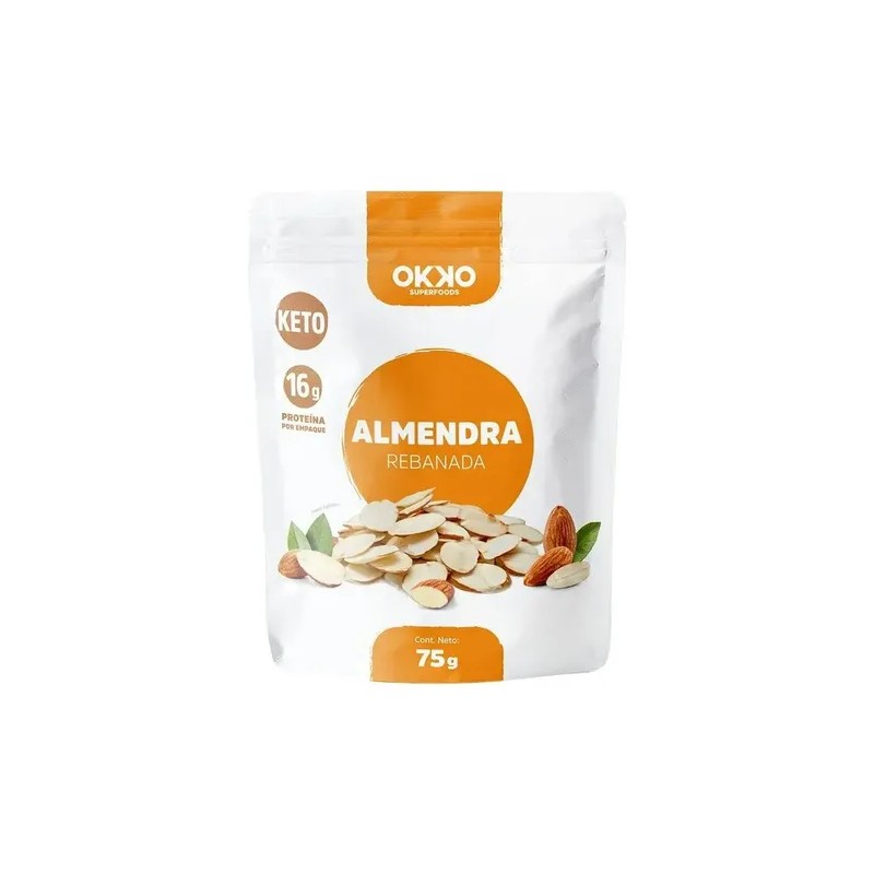 Almendra Rebanada 75 Gr Snack Keto Okko