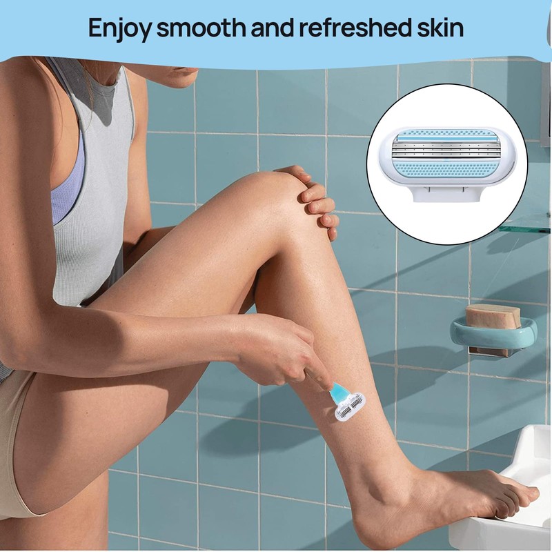12 PCS Razor Blades Refill for Estrid, Pubic Hair Razor