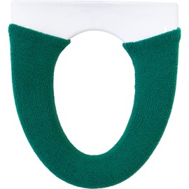 OKA Toilet Seat Cover, Green, For Washing and Heating Use, Chenille Rose (Elegant, Gorgeous)