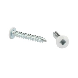 Screw Man Trailer Deck Exterior Screws Self Tapping OEM # 8 X 1 Square Drive Enclosed Car Hauler Self Tapping Sheet Metal Screws/Self Tapping Screws - 150 Pack(White Head)