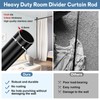 Room Divider Curtain Rod, No Drilling Rod, 48-120inch (H) 28-144inch(W)