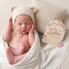 Baby Announcement Sign, Wooden Hello World Newborn Welcome Sign