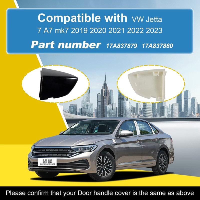 Goholy Car Exterior Door Handle Cap Compatible with VW Jetta