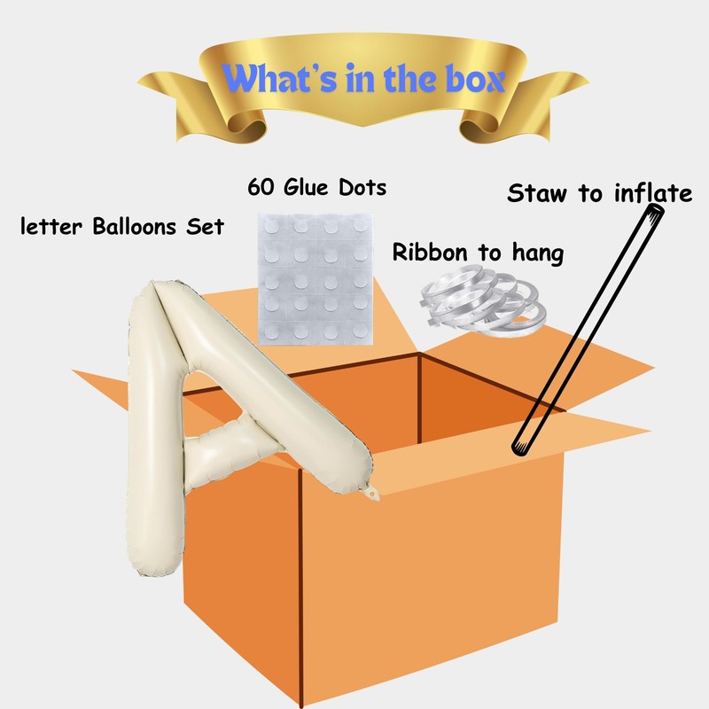 16"OH BABY Cream WhiteBalloon for Baby Shower,Oh Baby Sign for