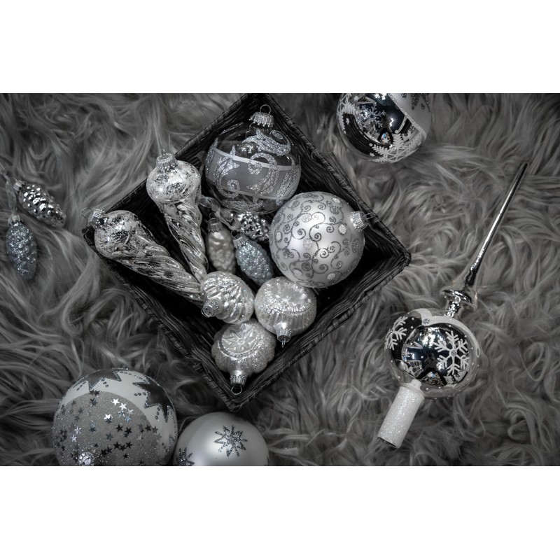 Krebs Glas Lauscha - Weihnachtsdekoration/Christbaumschmuck aus Glas - Christbaumspitze -