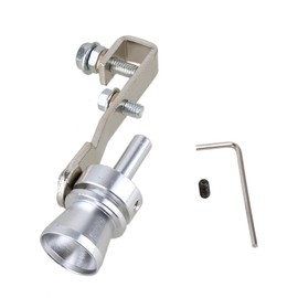 RDEXP Silver Size M/37-48mm Aluminum Alloy Silencer Pipe Whistle Turbo for Car Modifieding