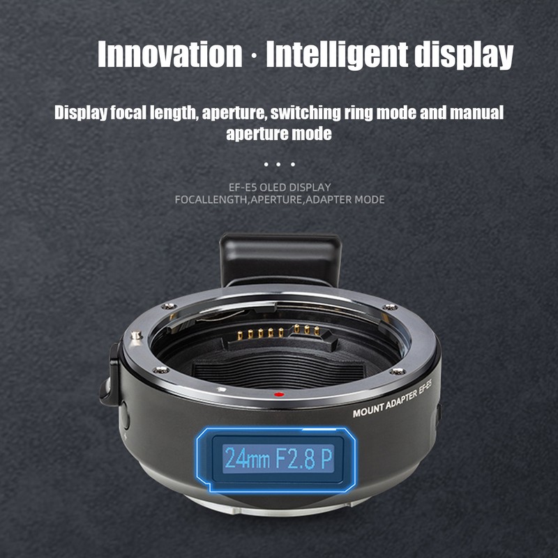VILTROX EFE5 Auto Focus Lens Adapter for OLED EF EFS