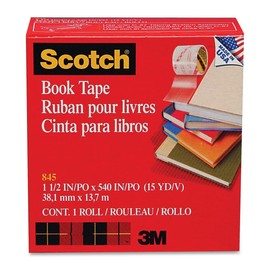 Scotch : Book Repair Tape, 1-1/2" x 15 Yards, 3" Core -:- Sold as 2 Packs of - 1 - / - Total of 2 Each