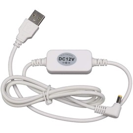 DigitCont 2nd Gen. USB 5V to DC 12V 4mm x 1.7mm Power Cable