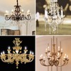 Candelabra E12 Light Socket,Length Adjustable Ceramic Bulb Socket for Chandelier