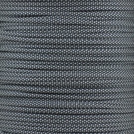 PARACORD PLANET 10 20 25 50 100 Foot Hanks and 250 1000 Foot Spools of Parachute 550 Cord Type III 7 Strand Paracord (Silver Diamonds 100 Feet)
