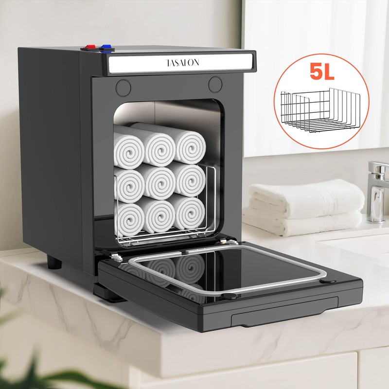 TASALON 5L Towel Warmer Hot Cabinet Box, Aluminum Inner Chamber,