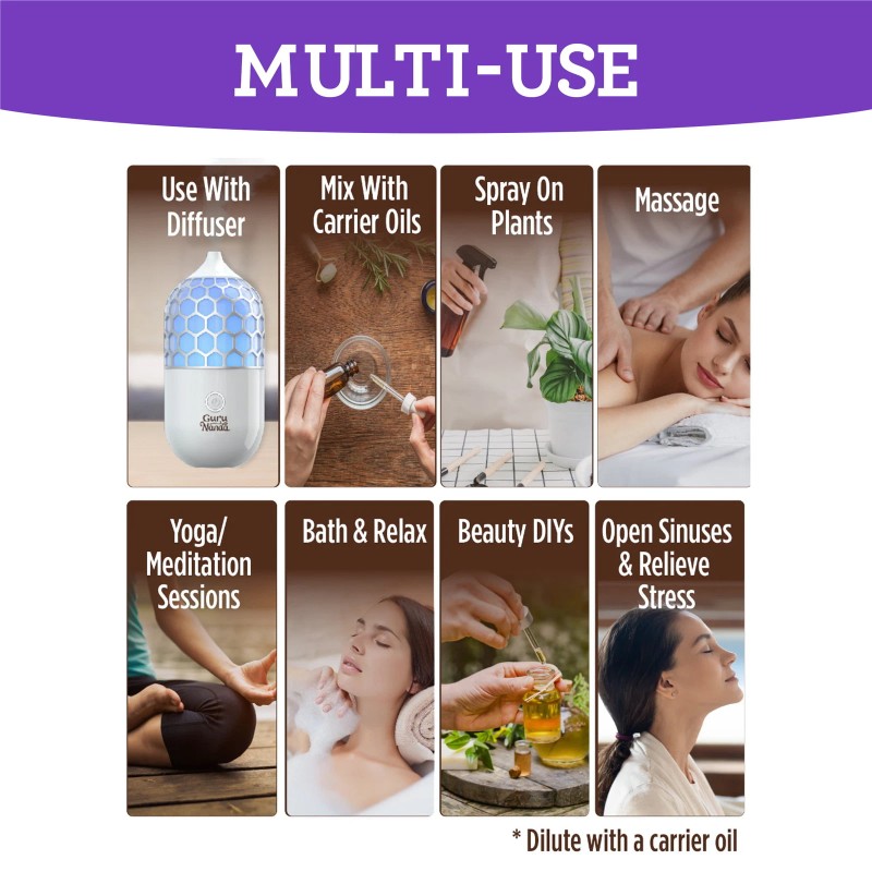 GuruNanda Sleep Essential Oils Set - 100% Pure & Natural