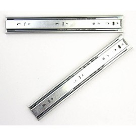 Lock Connection - Full Extension Ball Bearing Drawer Slides, 100# Rated (12" zinc, 1 Pair)