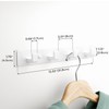 GWAAZXGZ White Coat Rack Wall Mount - 12.5 inch Modern