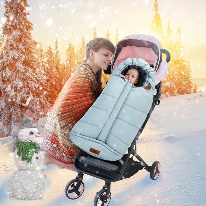 Footmuff Baby Seat for Pushchair Buggy Universal Winter Baby, light