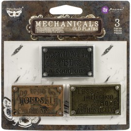 PRIMA MARKETING INC MECHANICALS EMBLSHMT, Old Plates 3/Pkg, One Size