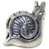 ICYROSE Solid 925 Sterling Silver Two Snails Charm Bead