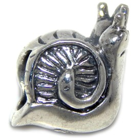 ICYROSE Solid 925 Sterling Silver Two Snails Charm Bead