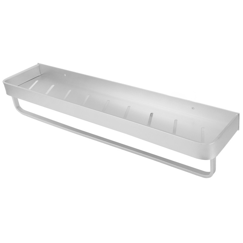 Space Aluminum Bathroom Shelf Punch Free Wall Mounted Floating Bathroom