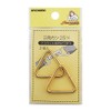 KIYOHARA SUN13-185 Triangular Ring 1.0 inches (25 mm), Real Gold,