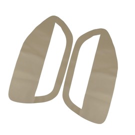 ACROPIX Pair Beige Microfiber Leather Door Panel Insert Cards Cover for Ford for Mustang 2005-2009 Car Parts