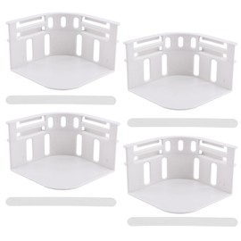 4pcs Bed Sheet Straps, Sheet Holders with Non-Slip Bump Design, Open Corner Design for Fit Various Mattresses Enhanced Sleep Quality, No Damage Sheets Wider & Larger (White,Size:4pcs)