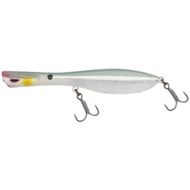 Nomad Dartwing Floating Freshwater Lure, Unique Dartwing Design - Pro Fish Attractor, Long Casting & Search Bait with Super Sharp BKK Spear Hooks, 125 FLT FR 5" - 5/8oz | Holo Ghost Shad