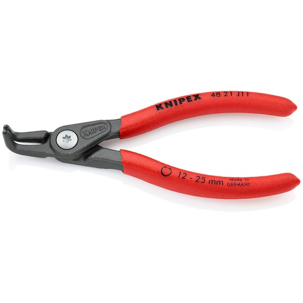 48 21 J11 SB Precision Circlip Pliers 12-25mm 90° Angled In Blister Packaging