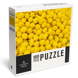 Lantern Press 1000 Piece Jigsaw Puzzle, Many Bright Yellow Lemons, Photography