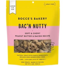 Boccees Bakery Bacn Nutty Dog Treats - Peanut Butter and Bacon 2lb