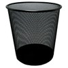 Cesto Bote De Basura Malla Mesh Redondo 20l Negro Reforzado