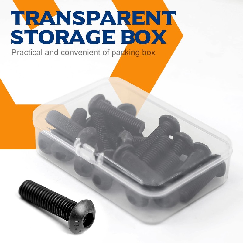 (60 Pieces) M4 x 45 mm Rounded Head Screws with