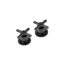 Manerales Para Regadera Tipo Cruceta Con Chapeton, Negro Mate, llaves de agua para regadera