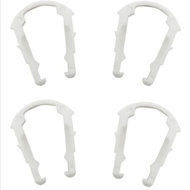 Fuel Line Retainer Clip | 1/2" inch Plastic Retaining Clip | Mechanic PACK of 4 | FC-800-040 | (Also fits select evap purge line clips)